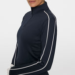 J.Lindeberg Nefe Quarter Zip Golf Mid Layer - JL Navy
