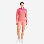 Nivo 여자 로리타 UV 긴 소매 모의 넥 골프 셔츠 - 체리