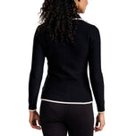 Kardigan Golf Full Zip Mona II Wanita Nivo - Hitam