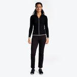 Kardigan Golf Full Zip Mona II Wanita Nivo - Hitam