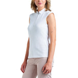 Nivo Dam Nikki II ärmlös Mock Neck Golf Polo Shirt - Vit