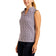 Nivo Women's Vivia Sleeveless Mock Neck Golf Shirt - White/Navy