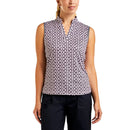 Baju Golf Vivia Tanpa Lengan Olok-olok Wanita Nivo - Putih/Navy