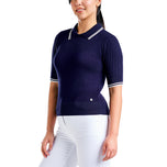 Nivo Women 's Vy Sweater Golf Polo Shirt- 해군