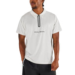 Malbon Performance Zip Raglan Golf Polo Shirt - White