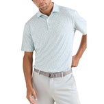 Peter Millar Cheers Performance Jersi Baju Polo Golf - Putih