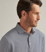Peter Millar Hales Performance Jersey Golf Polo Shirt - Svart