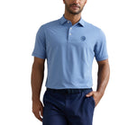 Peter Millar Jubilee Performance Jersey Stripe Golf Polo Shirt - Windsor Blue/Bluebird