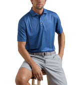 Kaos Polo Golf Jersey Performa Pole Position Peter Millar - Biru Windsor