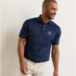Peter Millar 솔리드 퍼포먼스 저지 골프 폴로 셔츠 - 네이비