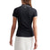 Peter Millar Women's Canterbury Tipped Sport Mesh Golf Polo Shirt - Black/Ivory
