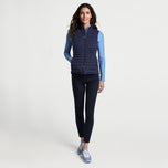 Peter Millar 여성용 퓨즈 하이브리드 골프 조끼 - 네이비