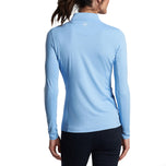 Peter Millar Kvinnor Lätt Crown Sun Golf Shirt - Cottage Blue