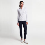 Peter Millar Lättviktskrona, solgolftröja för dam - Vit