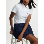 Peter Millar Performance Regangan Jersey Golf Shirt - Putih