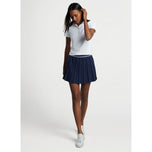 Peter Millar Performance Regangan Jersey Golf Shirt - Putih