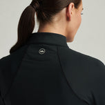 Peter Millar Women's Women's Raglan Sleeve Perth 1/4 Midlayer - Black