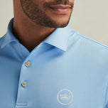 Peter Millar 공연 스트레치 저지 골프 셔츠 - 코티지 블루