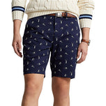 Performa Polo Ralph Lauren Dicetak Lurus Fit Chino Short - Pemain Angkatan Laut Prancis
