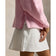 RLX Ralph Lauren Wanita Jacquard Cable Knit Half Zip Golf Pullover - Merah Muda Muda