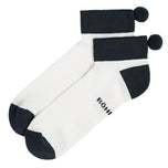 Rohnisch 여성용 2팩 기능성 폼폼 양말 - 네이비