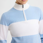 Kora Wanita Rohnisch Kora Half Zip Golf Pullover - Dove Blue
