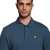 Lyle & Scott Concealed Button Polo - Light Navy