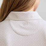 Peter Millar 여성용 하운즈투스 저지 골프 폴로 셔츠 - Light Elm