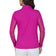 IBKUL Women's Solid Long Sleeve Zip Mock Neck Shirt - Raspberry
