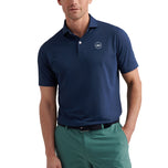 Peter Millar Soul Performance Mesh Golf Polo Shirt - Angkatan Laut