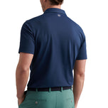 Peter Millar Soul Performance Mesh Golf Polo Shirt - Angkatan Laut
