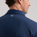 Peter Millar Soul Performance Mesh Golf Polo Shirt - Angkatan Laut