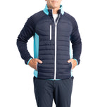Sunderland Zermatt Jaket Golf Prestasi Panel Padded - Tentera Laut/ Aqua