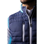 Sunderland Anton Pantded Regangan Panel Prestasi Golf Gilet - Tentera Laut/ Aqua