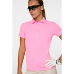 J.Lindeberg Women's Tour Tech Golf Polo Shirt - Eosine Pink
