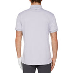 J.Lindeberg Tour Tech Biasa Fit Golf Polo Shirt - Light Grey Melange