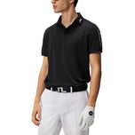 J.Lindeberg Tour Tech Regular Fit Golf Polo Shirt - Svart