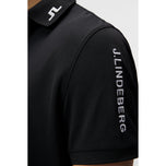 J.Lindeberg Tour Tech Regular Fit Golf Polo Shirt - Svart