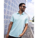 Travis Mathew Akropolis Golf Polo Shirt - Eggshell Blue