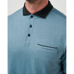 Travis Mathew Featherweight Pocket Golf Polo Shirt  - Captains Blue