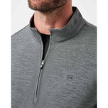 Travis Mathew Heater Pro Golf 1/4 Zip - Heather Grey