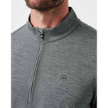 Travis Mathew Heater Pro Golf 1/4 Zip - Heather Grey