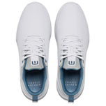 Travis Mathew The Daily Pro Hybrid Plus Spikeless Golf Shoes - Putih/Biru