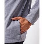 Travis Mathew ditingkatkan Golf Quarter Zip - Heather Grey