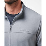 Travis Mathew Valley Lihat Jaket Golf Penuh - Heather Grey