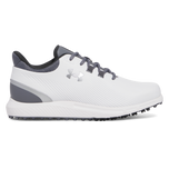 Under Armour Drive Medal Spikeless Golf Shoes - White/Titan Gray