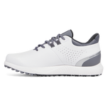 Under Armour Drive Medal Spikeless Golf Shoes - White/Titan Gray