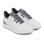 Under Armour Drive Medal Spikeless Golf Shoes - White/Titan Gray