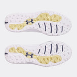 Under Armor Drive Pro Spikeless Golf Shoes - White/Metallic Gold/Grey