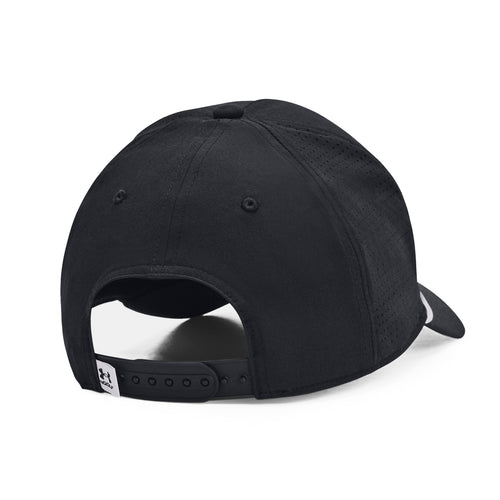 Under Armour Driver Snapback Golf Cap - Black/White